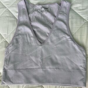 Garage Ribbed Tank Top in Light Gray